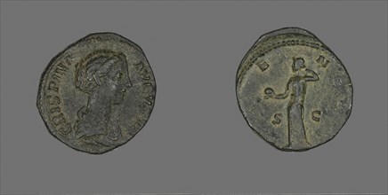 Coin Portraying Empress Crispina, AD 177/183, Roman, Roman Empire, Bronze, Diam. 2.6 cm, 11.35 g