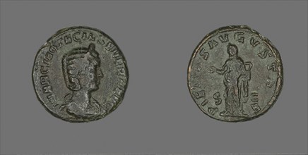 Coin Portraying Empress Otacilla Severa, AD 244/248, Roman, Roman Empire, Bronze, Diam. 2.6 cm, 12