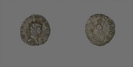 Coin Portraying Emperor Gallienus, AD 253/268, Roman, Roman Empire, Bronze, Diam. 2 cm, 2.37 g