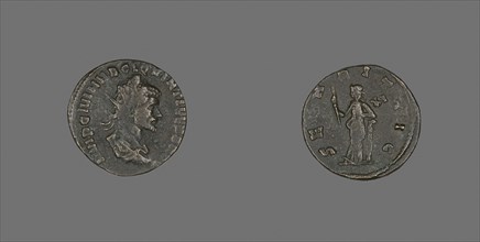 Coin Portraying Emperor Quintillus, AD 270, Roman, Roman Empire, Bronze, Diam. 2 cm, 2.89 g