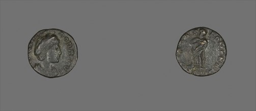 Coin Portraying Empress Theodora, AD 292/306, Roman, Roman Empire, Bronze, Diam. 1.4 cm, 1.47 g