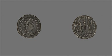 Coin Portraying Emperor Constans, AD 337/350, Roman, Roman Empire, Bronze, Diam. 1.8 cm, 1.97 g