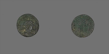 Coin Portraying Emperor Constantine II, AD 324/337, Roman, Roman Empire, Bronze, Diam. 1.7 cm, 2.37