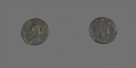 Coin Portraying Emperor Arcadius, AD 383/408, Roman, Roman Empire, Bronze, Diam. 1.7 cm, 2.40 g