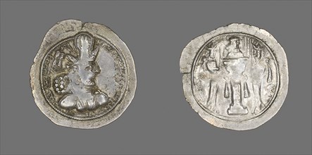 Coin Portraying King Sapor II, AD 309/379, Sasanian, Persia, Khorasan, Silver, Diam. 2.8 cm, 4.20 g