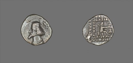 Drachm (Coin) Portraying King Phraate IV, 38/32 BC, Persian, Parthia, Khorasan, Silver, Diam. 1.9