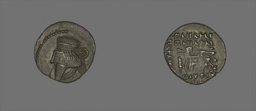 Drachm (Coin) Portraying King Mithradates IV, AD 130/47, Persian, Parthia, Khorasan, Silver, Diam.