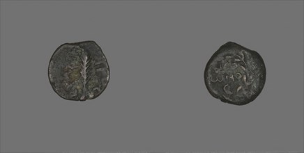 Coin Depicting a Palm Branch, AD 58/59, Procurator–Antonius Felix (Nero’s reign), Roman, Palestine,