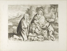 Holy Family, n.d., Cornelis Visscher (Dutch, c. 1629-1658), after Paolo Caliari, called Veronese