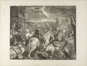 Abraham’s Arrival at Sichem, n.d., Cornelis Visscher (Dutch, c. 1629-1658), after Jacopo Bassano