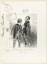 Les-Parents-Terribles series: You will conjugate for me 25 times, 1853, Paul Gavarni, French,