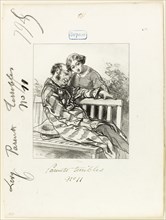 Les-Parents-Terribles series: Don’t you think, father…, 1853, Paul Gavarni, French, 1804-1866,
