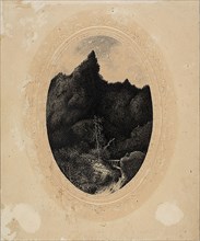 The Traveler in the Mountains, 1870/79, Rodolphe Bresdin, French, 1825-1885, France, Pen and black