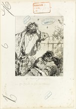 Les Propos de Thomas Vireloque: His Majesty the King of beasts, 1852, Paul Gavarni, French,