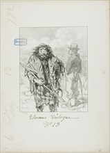 Les Propos de Thomas Vireloque: Matthew has only this in his favor, 1853, Paul Gavarni, French,