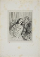 Masks and faces: Mme. Beauminet, 1857–58, Paul Gavarni, French, 1804-1866, France, Lithograph in