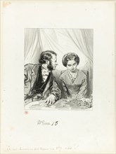 Husbands Always Make Me Laugh: How badly you lie, my dear, 1853, Paul Gavarni, French, 1804-1866,