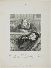 Husbands Always Make Me Laugh: He goes on the loose, 1853, Paul Gavarni, French, 1804-1866, France,