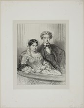 Par-ci, par-là: Phèdre au Théâtre-Francais…, 1857–58, Paul Gavarni, French, 1804-1866, France,