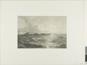 Pozzuoli, 1852, Alexandre Calame, Swiss, 1810-1864, Switzerland, Lithograph on paper, 177 x 267 mm