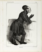 Mr. Joliv…., plate 346 from Célébrités de la Caricature, 1833, Honoré Victorin Daumier, French,