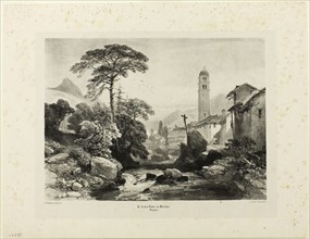 Le Casset, Vallee du Monetier, n.d., James Duffield Harding, English, 1798-1863, England, Lithotint