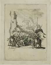 Christ Carrying the Cross, from The Small Passion, 1624/31, Jacques Callot, French, 1592-1635,