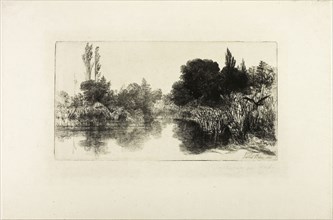 Shere Mill Pond, No. II (large plate), 1860, Francis Seymour Haden, English, 1818-1910, England,