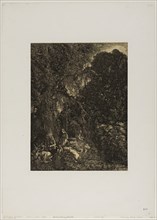 Holy Family with Deer, 1871, Rodolphe Bresdin, French, 1825-1885, France, Lithograph (etching