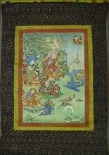 Painted Banner (Thangka) from a Set of Seven Honoring Gayadhara, a Sakya Pandit from India, 19th