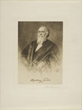 Portrait of Justice Stephen Field, 1890, Max Rosenthal, American, 1833-1918, United States, Etching