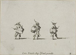 Drill with Drums, plate two from The Military Exercises, published 1635, Jacques Callot (French,
