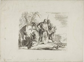 The Astrologer and the Young Soldier, from Capricci, 1740/50, Giambattista Tiepolo, Italian,