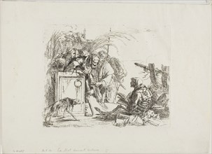 Death Giving Audience, from Capricci, 1740/50, published 1785, Giambattista Tiepolo, Italian,