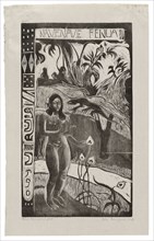 Nave nave fenua (Delightful Land), from the Noa Noa Suite, 1893/94, printed 1921, Paul Gauguin