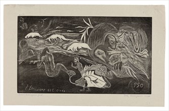 L’univers est créé (The Universe Is Being Created), from the Noa Noa Suite, 1893–94, printed and