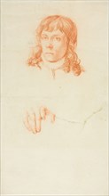 Self-Portrait, c. 1779, John Flaxman, II, English, 1755-1826, England, Red chalk on cream laid