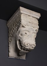 Corbel with Animal Mask with Protruding Tongue from the Monastery Church of