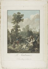 Le Tambourin, 1789/94, Charles-Melchior Descourtis (French, 1753-1820), after Nicolas-Antoine