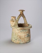 Wellhead with Water Bucket, Eastern Han dynasty (A.D. 25–220), China, Earthenware with green lead