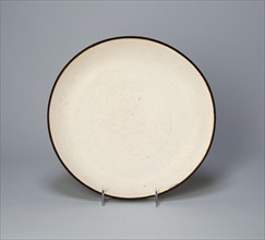 Dish with Lotus, Peonies, and Stylized Leaves, Song dynasty (960–1279), China, Ding ware, porcelain