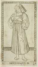 The Merchant, plate four from The Ranks and Conditions of Men, c. 1465, Master of the E-Series