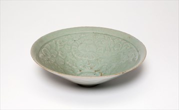 Conical Bowl with Peony Flowers, Goryeo dynasty (918–1392), early 12th century, Korea, North Korea,