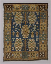 Carpet (Known as a Ryijy or Rya), 1701/25, Central Finland, Finland, Wool, weft-faced warp-rib
