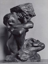 The Fallen Caryatid Carrying Her Stone, Modeled 1881–82, cast 1902/24, Auguste Rodin, French,