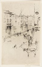 Alderney Street, 1881, James McNeill Whistler, American, 1834-1903, United States, Etching with
