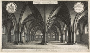 Interior of the Crypt of St. Paul’s (St. Faith’s), 1658, Wenceslaus Hollar, Czech, 1607-1677,
