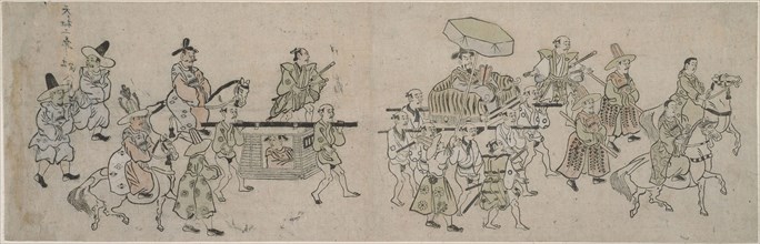 Korean Embassy Parade, 1682, Attributed to Hishikawa Moronobu, Japanese, (?)-1694, Japan,
