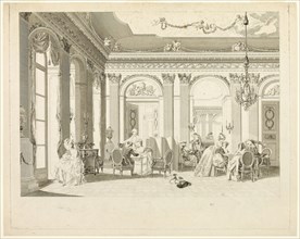 The Drawing Room, 1783, François Dequevauviller (French, 1745-1807), after Nicolas Lavreince