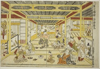 Original Perspective Picture of the Fashionable Seven Gods of Good Fortune (Furyu shichi fukujin